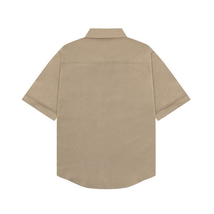 [New] Ami Pairs Short Sleeve Button-Up Shirt