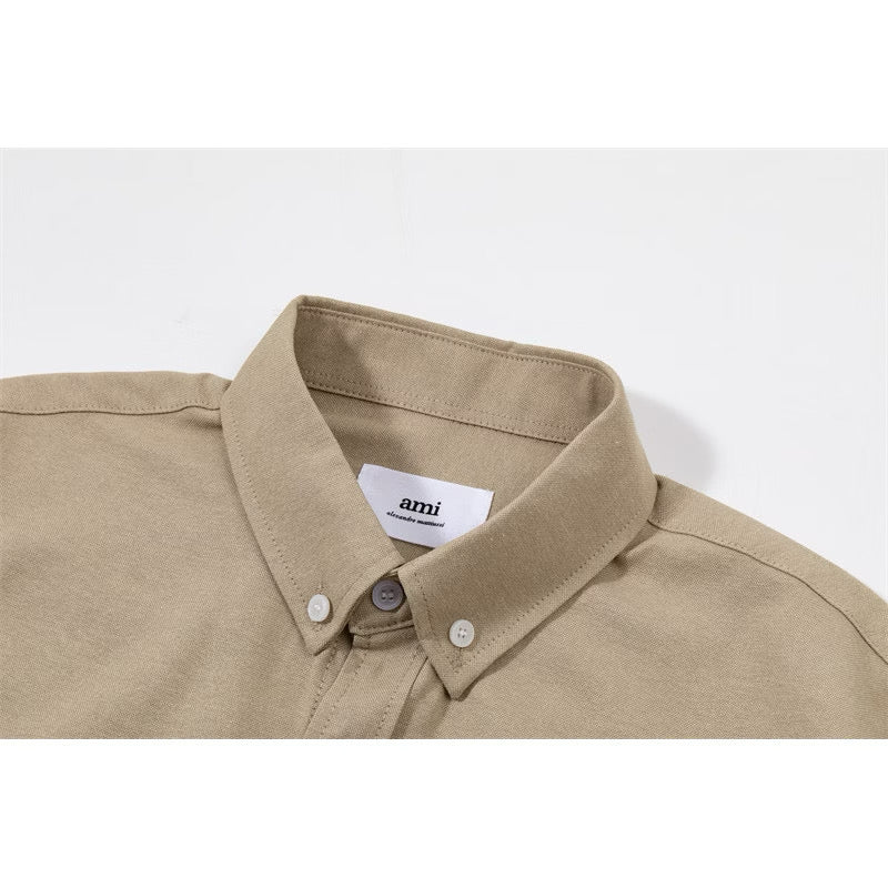 [New] Ami Pairs Short Sleeve Button-Up Shirt