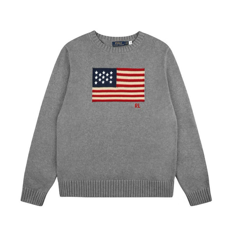 [New] Ralph Lauren American Flag Knitted Sweater