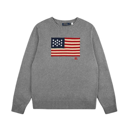[New] Ralph Lauren American Flag Knitted Sweater