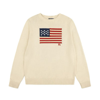 [New] Ralph Lauren American Flag Knitted Sweater