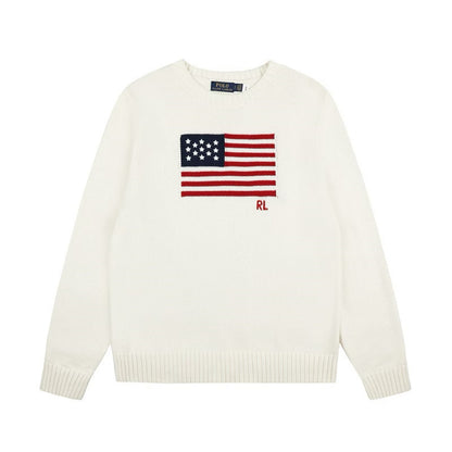 [New] Ralph Lauren American Flag Knitted Sweater